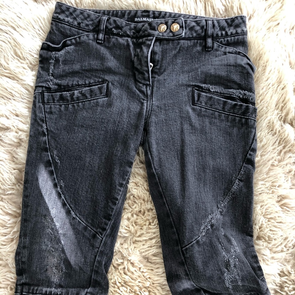 Balmain jeans size 36 faded black